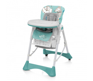 Krzesełko do karmienia Baby Design Pepe Turquoise